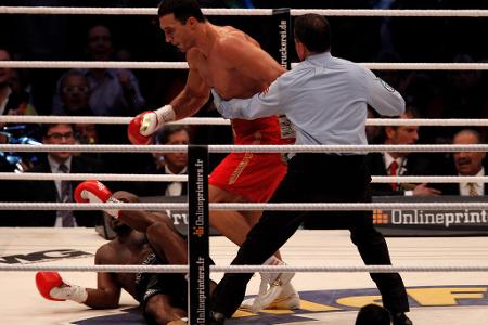 3. März 2012 - Wladimir Klitschko feiert seinen 50. K.o.-Sieg und bleibt Weltmeister
