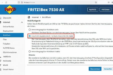 Wenn das Internet ausfällt, kann die Fritzbox und das gesamte Heimnetz mit all seinen Geräten in nur einer Minute über ein Android-Telefon wieder uneingeschränkt online gehen.