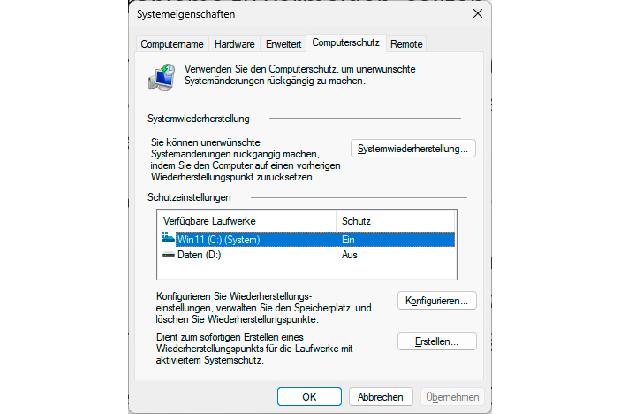 Durch die Systemwiederherstellung können Sie fehlerhafte Treiber aus Windows entfernen.