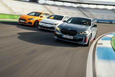 BMW 128ti, Ford Focus ST, VW Golf GTI
