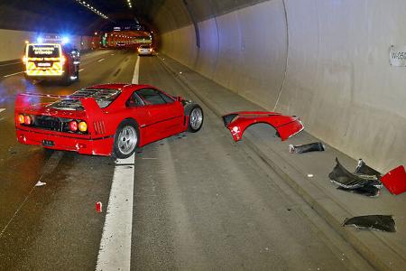 Ferrari F40 Unfall Ferrari F40 Unfall