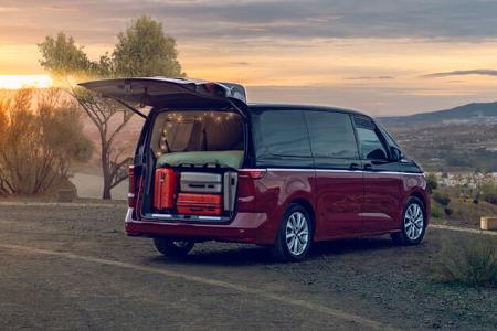 Heckstauraum im VW Multivan mit Gute-Nacht-Paket
