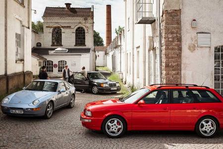 Audi RS2 Avant, Mercedes 500E, Porsche 968 Coupé
