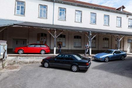 Audi RS2 Avant, Mercedes 500E, Porsche 968 Coupé