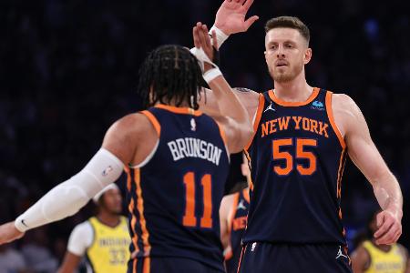 Hartenstein jubelt: Knicks nehmen Kurs auf Halbfinale Hartenstein jubelt: Knicks nehmen Kurs auf Halbfinale