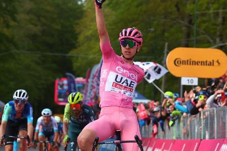 Pogacar gewinnt auch zweite Giro-Bergankunft