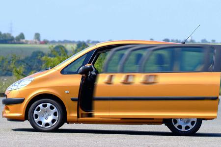 Peugeot 1007, Seitenansicht