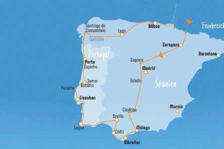 Wohnmobil-Reise Spanien/Portugal