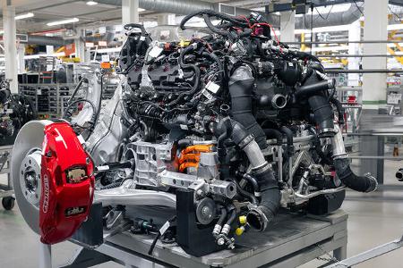 Bentley V8-PHEV-Antriebsstrang, V8-Motor