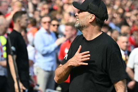 Emotionaler Klopp verabschiedet sich mit Sieg aus Liverpool Emotionaler Klopp verabschiedet sich mit Sieg aus Liverpool