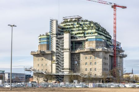 Flakturm IV auf dem Heiligengeistfeld in Hamburg
