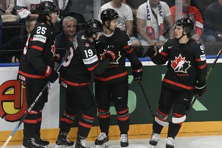 Eishockey-WM: Titelverteidiger Kanada im Halbfinale Eishockey-WM: Titelverteidiger Kanada im Halbfinale