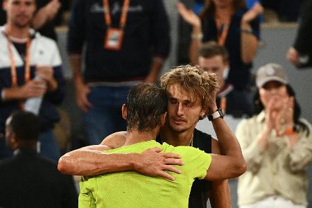 French Open: Zverev gegen Nadal am Montag French Open: Zverev gegen Nadal am Montag