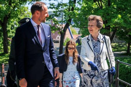 Prinzessin Anne in Oslo: Sie besucht ihr Patenkind Haakon Prinzessin Anne in Oslo: Sie besucht ihr Patenkind Haakon