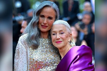 Andie MacDowell und Helen Mirren: Glamour-Auftritt in Cannes Andie MacDowell und Helen Mirren: Glamour-Auftritt in Cannes