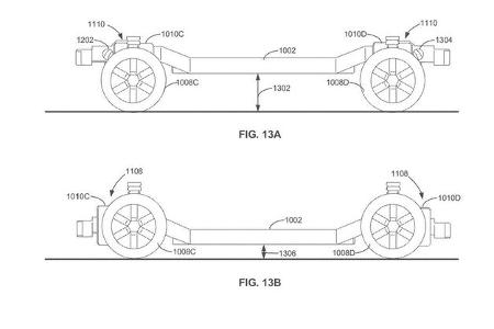 Konzeptionelle Zeichnungen des Ford Patents für eine einheitliche Fahrzeug-Plattform.