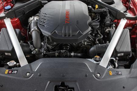 Kia Stinger GT 3.3 T-GDI AWD, Motorraum