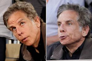 Wilde Grimassenshow: Ben Stiller mit Frau und Tochter bei French Open