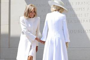 D-Day: Peinlicher Moment zwischen Königin Camilla und Brigitte Macron