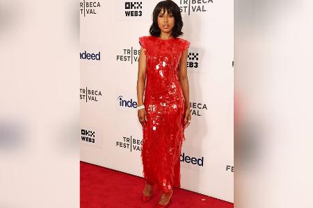 Kerry Washington in New York: Glamouröser Hingucker in Knallrot Kerry Washington in New York: Glamouröser Hingucker in Knallrot