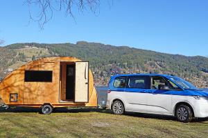 Nachhaltiger & knuffiger Teardrop-Wohnwagen