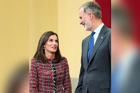 Felipe und Letizia von Spanien: Süße Szene bei offiziellem Meeting Felipe und Letizia von Spanien: Süße Szene bei offiziellem Meeting