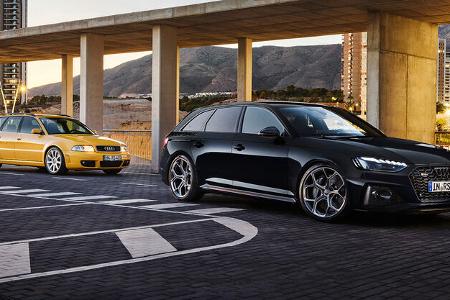 Audi RS 4 Avant B9 Edition 25 Years und Audi RS 4 Avant B5