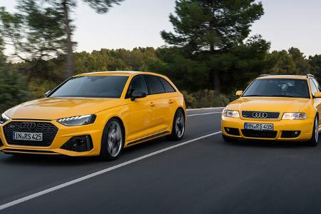 Audi RS 4 Avant B9 Edition 25 Years und Audi RS 4 Avant B6