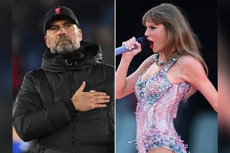 Für Taylor Swift: Jürgen Klopp wieder im Anfield-Stadion in Liverpool Für Taylor Swift: Jürgen Klopp wieder im Anfield-Stadion in Liverpool