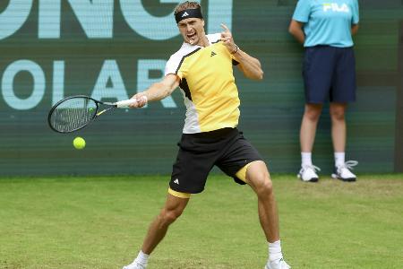 Halle: Zverevs Saisondebüt auf Rasen gelungen - Aus für Squire Halle: Zverevs Saisondebüt auf Rasen gelungen - Aus für Squire