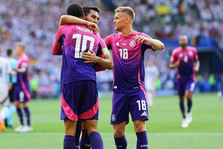 Noten und Einzelkritik zum DFB-Sieg gegen Ungarn - Im zweiten Gruppenspiel der Heim-EM konnte die deutsche Nationalmannschaft am Mittwoch an den Auftaktsieg gegen Schottland anknüpfen. Durch den 2:0-Erfolg gegen Ungarn löste die Nagelsmann-Elf bereits das Ticket für das Achtelfinale. Alle DFB-Stars in der Einzelkritik: Noten und Einzelkritik zum DFB-Sieg gegen Ungarn - Im zweiten Gruppenspiel der Heim-EM konnte die deutsche Nationalmannschaft am Mittwoch an den Auftaktsieg gegen Schottland anknüpfen. Durch den 2:0-Erfolg gegen Ungarn löste die Nagelsmann-Elf bereits das Ticket für das Achtelfinale. Alle DFB-Stars in der Einzelkritik: