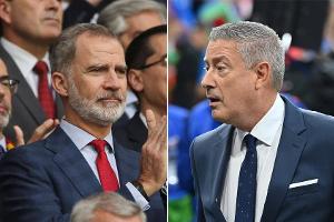König Felipe VI. und Joachim Llambi für Spanien im EM-Stadion