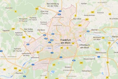 Karte Frankfurt am Main
