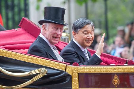 Staatsbesuch: König Charles III. empfängt Japans Kaiser Naruhito Staatsbesuch: König Charles III. empfängt Japans Kaiser Naruhito