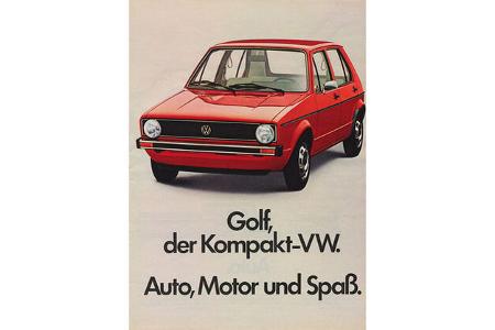 50 Jahre Golf VW Golf I Werbung 50 Jahre Golf VW Golf I Werbung