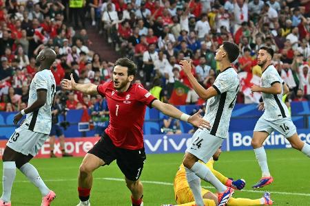 Sieg gegen Ronaldo: Georgiens EM-Märchen geht weiter Sieg gegen Ronaldo: Georgiens EM-Märchen geht weiter