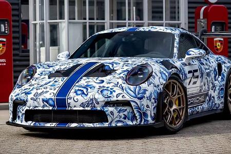 Porsche 911 GT3 RS Delfter Porzellan Einzelstück Niederlande Porsche 911 GT3 RS Delfter Porzellan Einzelstück Niederlande