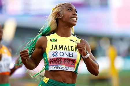 Fraser-Pryce zum fünften Mal bei Olympia - Thompson mit 9,77 Fraser-Pryce zum fünften Mal bei Olympia - Thompson mit 9,77