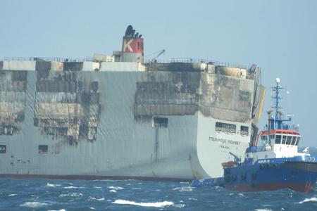 Autotransporter roro-Schiff Brand Fremantle Highway