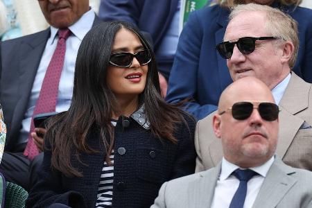 Wimbledon: Salma Hayek und François-Henri Pinault in Royal Box Wimbledon: Salma Hayek und François-Henri Pinault in Royal Box