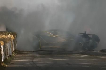 Lotus Evija X Elektro-Hypercar Crash Goodwood
