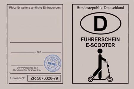Führerschein für E-Scooter