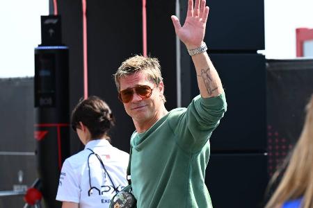 Beim Grand Prix von Ungarn: Brad Pitt zurück im Formel-1-Fahrerlager Beim Grand Prix von Ungarn: Brad Pitt zurück im Formel-1-Fahrerlager