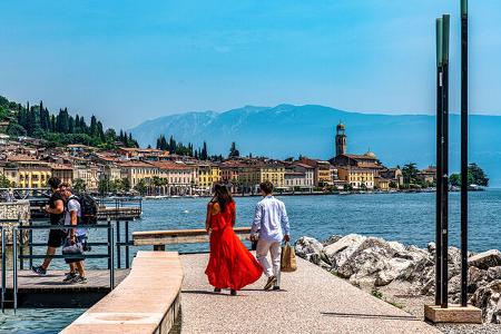 Gardasee, Uferpromenade Lungolago Zanardelli