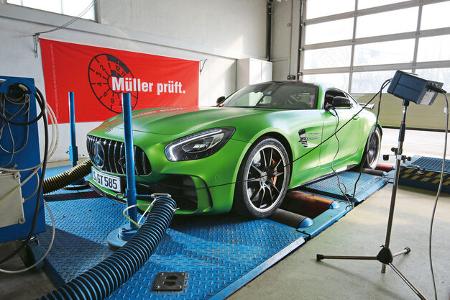 Mercedes-AMG GT R, Prüfstand