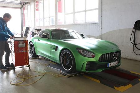 Mercedes-AMG GT R, Prüfstand