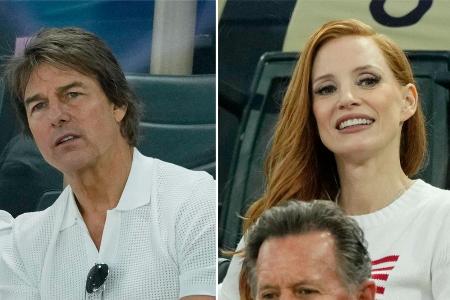 Tom Cruise oder Jessica Chastain: Hollywood fiebert bei Olympia mit Tom Cruise oder Jessica Chastain: Hollywood fiebert bei Olympia mit