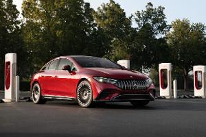 Mercedes Tesla Ladesäule NACS USA