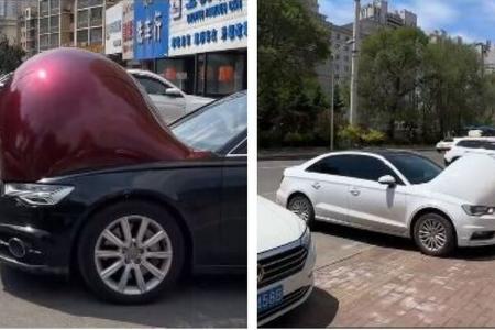 Blasen auf Autos in China 