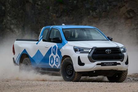 Toyota Hilux mit Wasserstoff-Brennstoffzelle Toyota Hilux mit Wasserstoff-Brennstoffzelle